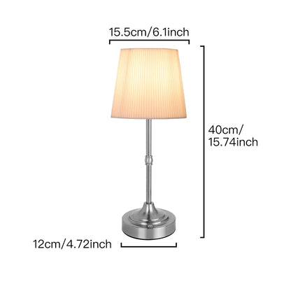 Cordless Table Lamps Set of 2 – Battery Operated Lamp with 5200mAh Rechargeable Battery, Stepless Dimmable Black Lamps with Beige Shade, Wireless Lamps for Dining Room & Nightstand (Bulbs Included)