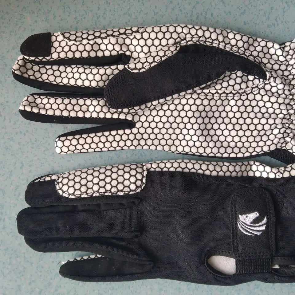 Summer Breathable Horse Riding Gloves lightweight Cozy Mesh Back Full Plam Silicone Grip Equestrian Gloves for Horseback Cycling