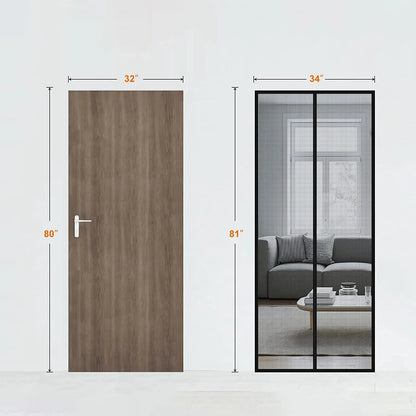 Magnetic Screen Door Fits Door Curtain Anti Mosquito Insect Fly Bug Automatic Closing Household Ventilation Door Curtain