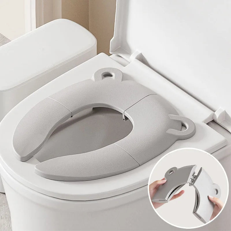Folding Baby Potty Training Seat Mat + Storage Bag Portable Travel Toilet Seat Cushion for Kids Children's Potty Mat