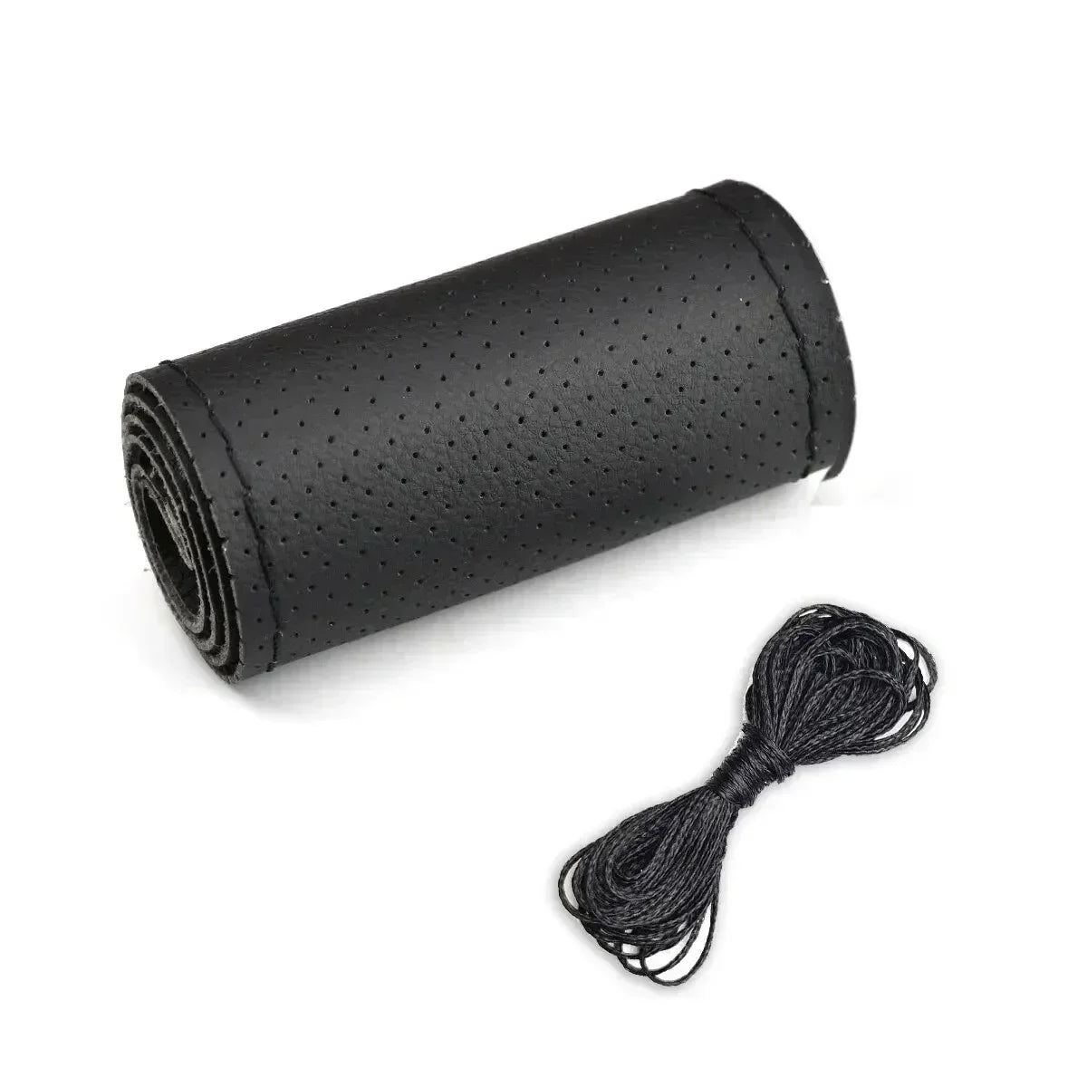Car Steering Wheel Braid Cover Black Artificial Leather For Volkswagen VW Golf 7 Mk7 Touran Up New Polo Jetta Passat B8 Tiguan