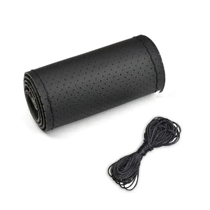 Car Steering Wheel Braid Cover Black Artificial Leather For Volkswagen VW Golf 7 Mk7 Touran Up New Polo Jetta Passat B8 Tiguan