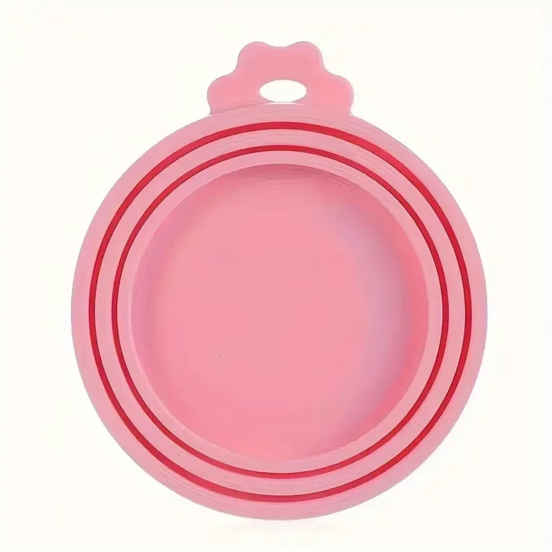 Food Can Lids Silicone Pet Food Can Covers for Dog  Cat Food One Tin Cap Fit Most Standard Size Dog Cat Food Canned