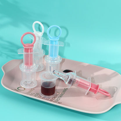 Baby Pacifier Feeder, Baby Liquid Medicine Dispenser, Anti-choking Silicone Needle Feeder Water Feeder, With Measuring 20ml Cup