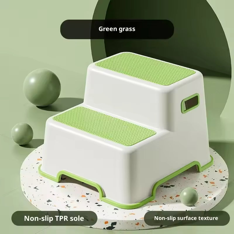 Toddler Step Stool for Bathroom Sink - 2-Step Kids Stool for Potty Training, Kitchen Counter & Bedroom, Sturdy Non-Slip Child Safety Stool Helper