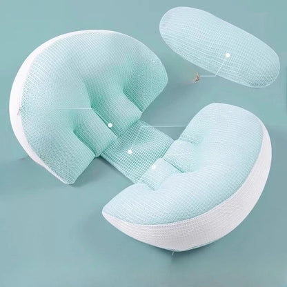 Ergonomic Pregnancy Pillow for Side Sleepers Pregnancy Support Cushion Waist Protection Relieve Abdominal Back Pressure