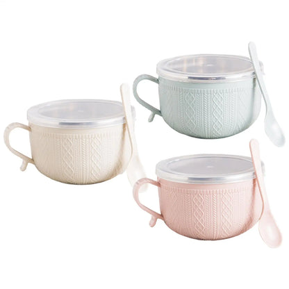 Large Soup Mug 25oz Cup Bowl with Lid Large Soup Mug Dinnerware for Travel Tea Christmas Cafe Oats Lunch Noodle Sandwich