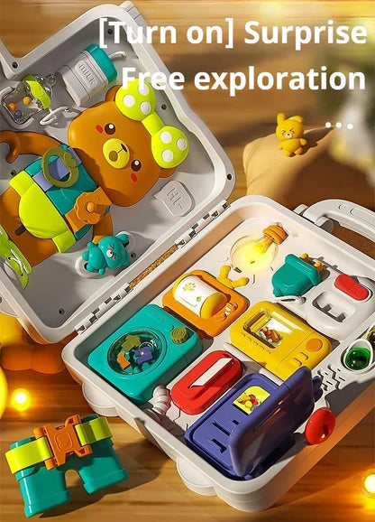 63 in 1 Baby Sensory Busy Board Montessori Toy Music Light Switch Multi functional Baby Sensory Early Education Learning Tool