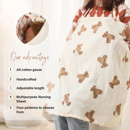 Breathable Breastfeeding Cover Baby Feeding Nursing Covers Adjustable Nursing Apron Outdoor Privacy Cover Mother Nursing Cloth