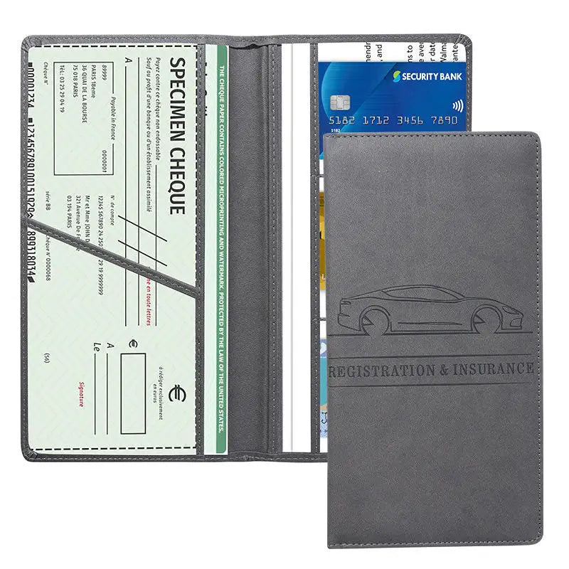 Car Document Holder Car Registration And Insurance Holder Auto Truck Compartment Accessories For Essential Information Driver
