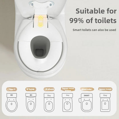 Foldable Toddler Toilet Seat, Portable Toilet Training Seats with Urine Barrier, Universal Family Toilet Seat with Suction Cups