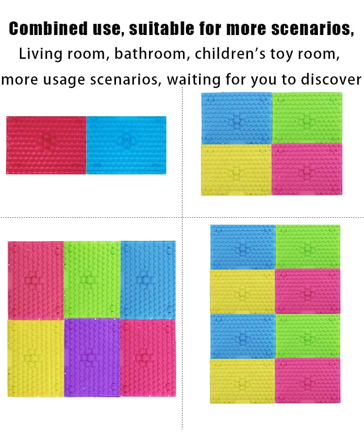 Massage pad plantar finger pressure plate foot massage sensory toy children and adults thickened to relieve tension fun game mat