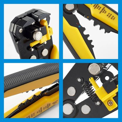 Crimper Cable Cutter Adjustable Automatic Wire Stripper Multifunctional Stripping Crimping Pliers Terminal Hand Tool