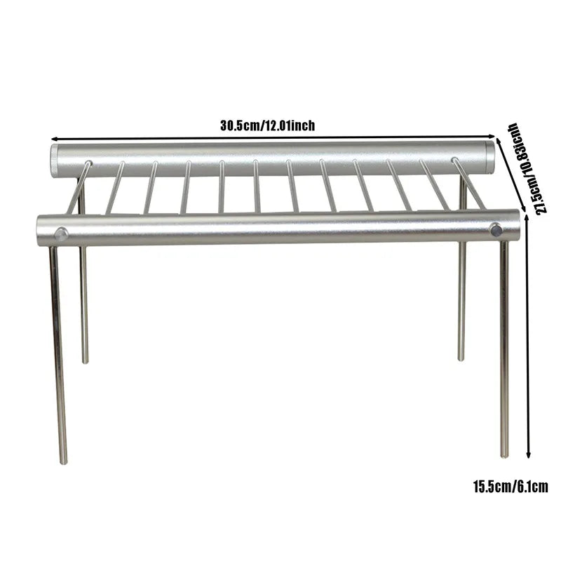 Folding Portable Stainless Steel BBQ Grill BBQ Grill Mini Pocket BBQ Grill Barbecue Accessories For Home Park Use