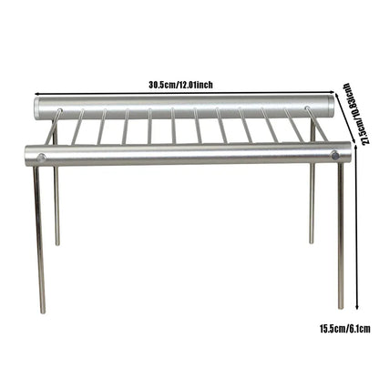 Folding Portable Stainless Steel BBQ Grill BBQ Grill Mini Pocket BBQ Grill Barbecue Accessories For Home Park Use