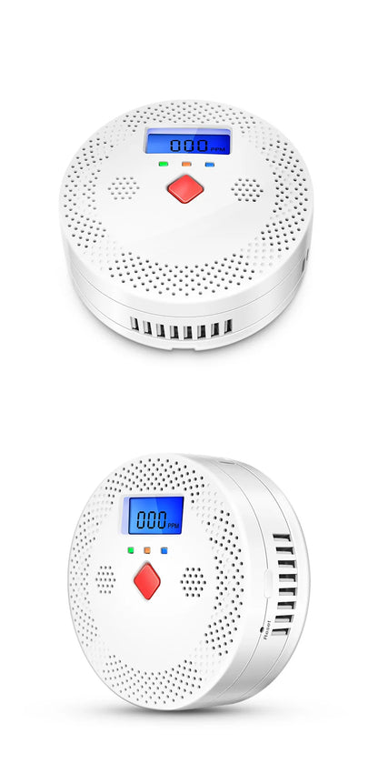 Tuya WiFi Smart Carbon Monoxide Detector Alarm 85dB Sound Warning LCD Digital Display Home Indoor CO Poisoning Siren
