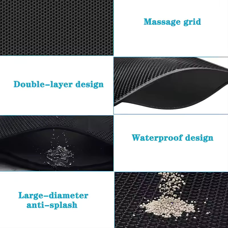 Double Layer Cat Litter Pad Waterproof Non-slip Sand Basin Filter Kitten Dog Washable Easy Cleaning Pet Accessories