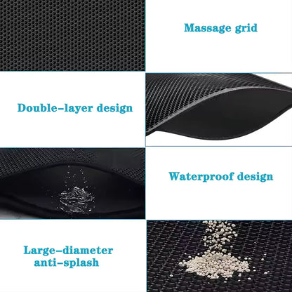 Double Layer Cat Litter Pad Waterproof Non-slip Sand Basin Filter Kitten Dog Washable Easy Cleaning Pet Accessories