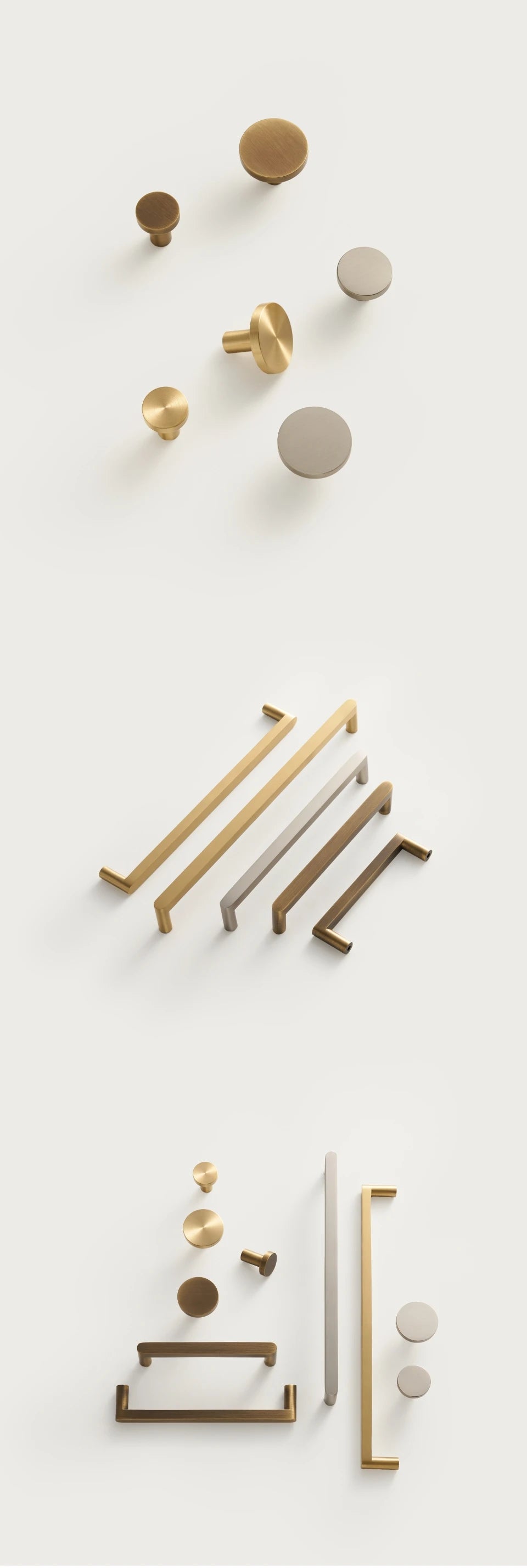 Brushed Brass Cabinet pulls Kitchen Cabinet Handles, Cabinet Pulls Kitchen Cabinet Hardware for Cupboard Nickel Brushed Antique Brass Matte Gold CH111