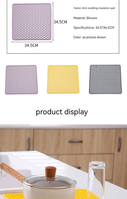 Silicone Sink Protector, Heat Resistant Non-slip Dishwasher Suitable, Large Mat for Bottom of Farmhouse Kitchen Stainless Steel Sink