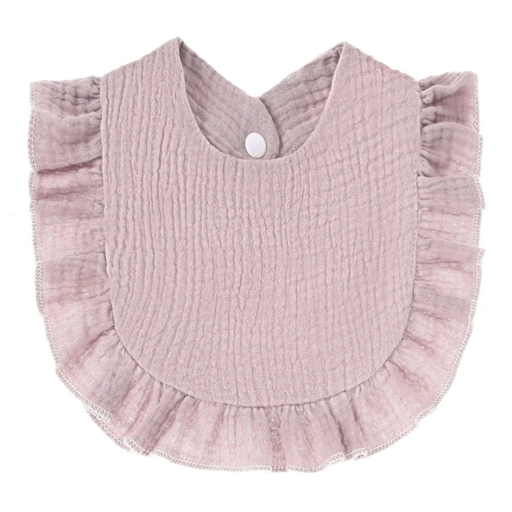 1pcs Cotton Soft Baby Bibs Solid Color Infant Bib Newborn Burp Cloths Bandana Scarf for Kids Boy Girls Feeding Saliva Towel