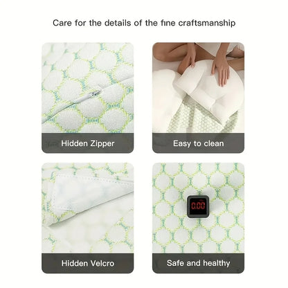 1pc SoftTouch Adjustable Pregnancy Pillow U Shaped Full Body Support Cushion with Removable Cover Portable Back Support for Side