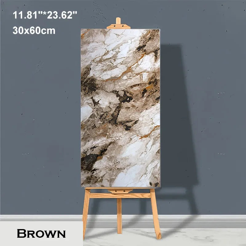 Moisture-proof Adhesive Wall Wallpaper Peel and Stick Wallpaper PVC Waterproof Wall Stickers Imitation Tile Pasting Bathroom
