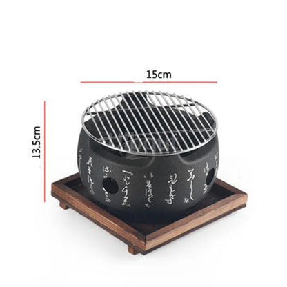 Portable Japanese Bbq Grill Korean Carbon Barbecue Grills Aluminium Alloy Indoor Outdoor Bbq Stove Barbecue Tools charcoal grill