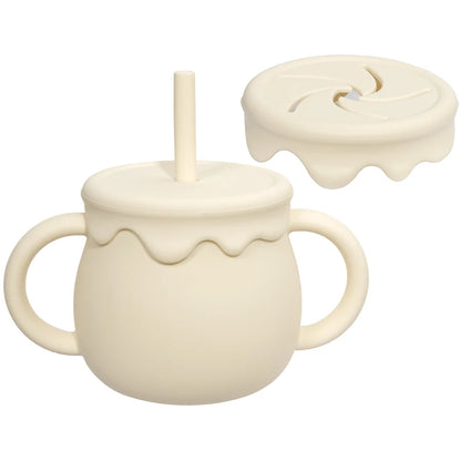 Baby Feeding Cups Portable Drinkware Sippy Cup Solid Food Container Snack Cup Toddlers Learning Cups Newborn supplies