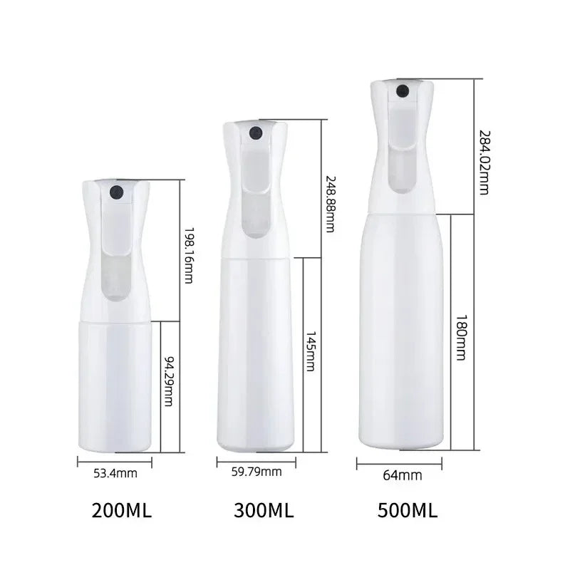 200/300/500ml High Pressure Spray Bottles Refillable Bottles Continuous Mist Watering Can Automatic Salon Barber Water Sprayer