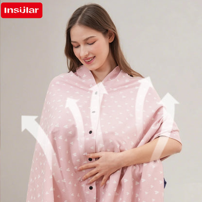 Breathable Baby Feeding Nursing Covers Mum Breastfeeding Nursing Poncho Cover Up Adjustable Privacy Apron Outdoors Nursing Cloth