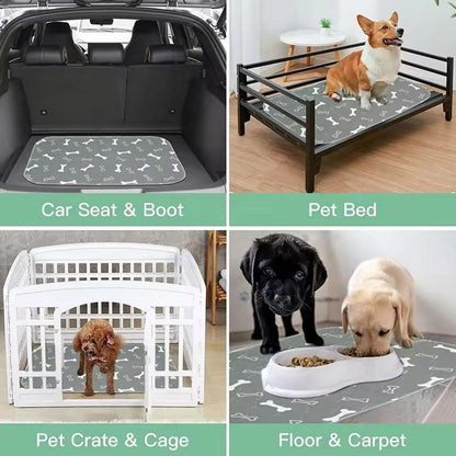 EMPSIGN Dog Crate Pad - Reversible Kennel Mat (Cool & Warm), Machine Washable, Cozy Star Pattern Sleeping Pad for Small Medium Large Dogs