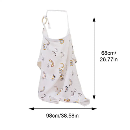 Baby Breastfeeding Cover Cotton Baby Feeding Nursing Cover Adjustable Privacy Breastfeeding Apron Soft Gauze Stroller Blankets