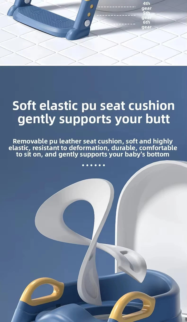 New Children's Toilet Stepped Baby Boys and Girls Toilet Training Foldable Foot Stool Toilet Seat Ring Stepped Assisted Tool