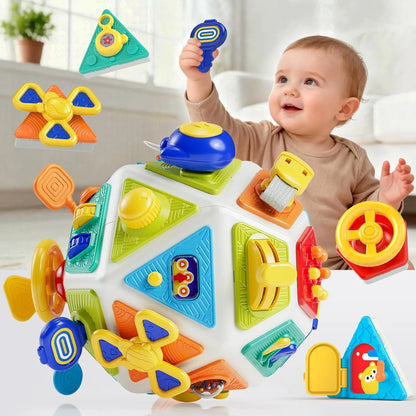 22-in-1 Baby Busy Board Activity Cube Toys Montessori Toy Educational Learning Sensory Travel Toys for Infant Christmas Gifts
