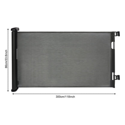 Adjustable Temperature Pet Gate Retractable Baby Gate Pet Gate for Stairs, Corridors, Bedrooms