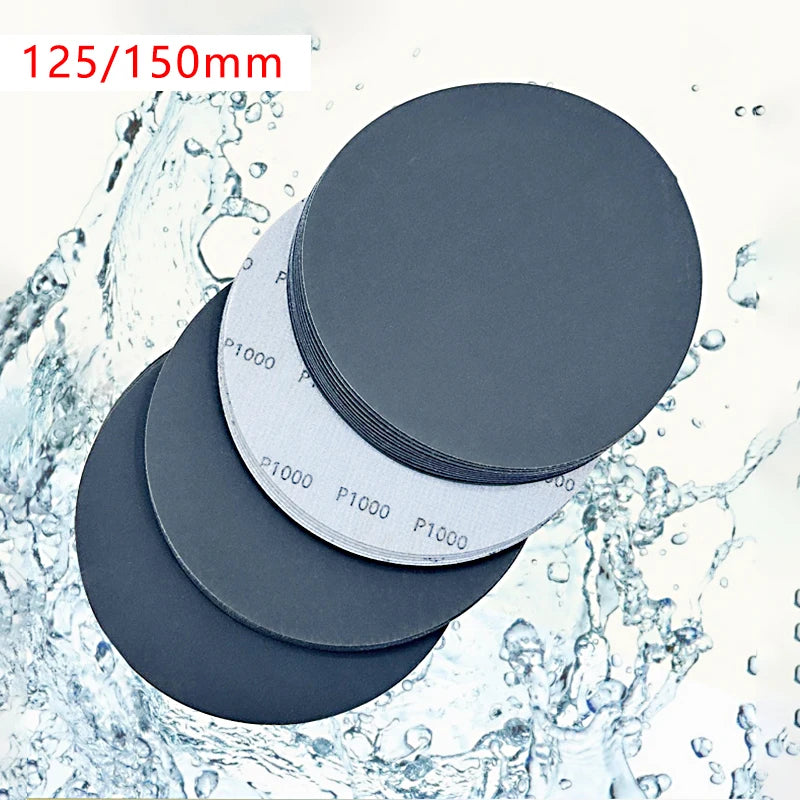 3/5/6inch Universal Dry and Wet Sanding Disc Sanding Paper Metal Polished Woodworking Tools Accessories Polishing Abrasive Discs