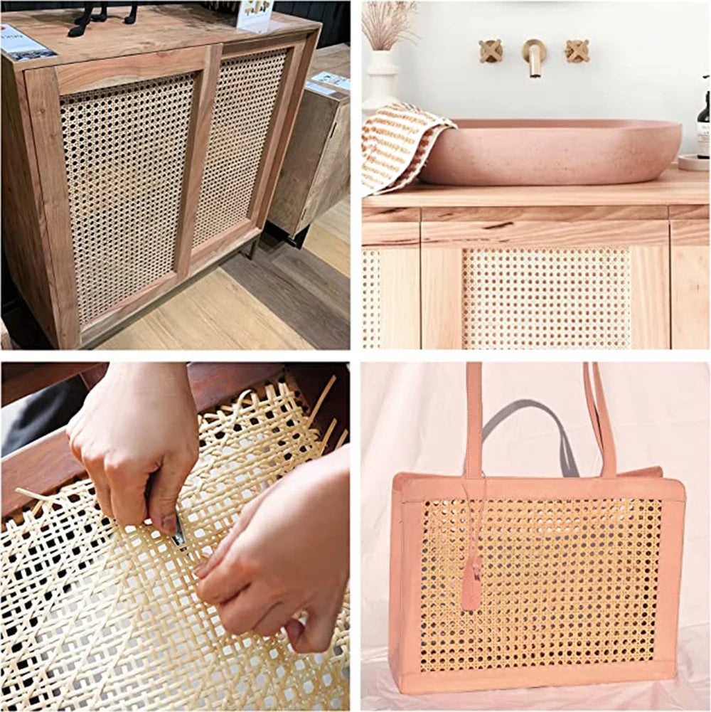 30 Size  Rattan Woven Belt, Furniture Repair Material For Furniture, Chairs, Cabinets, DIY Woven Open Mesh Canes