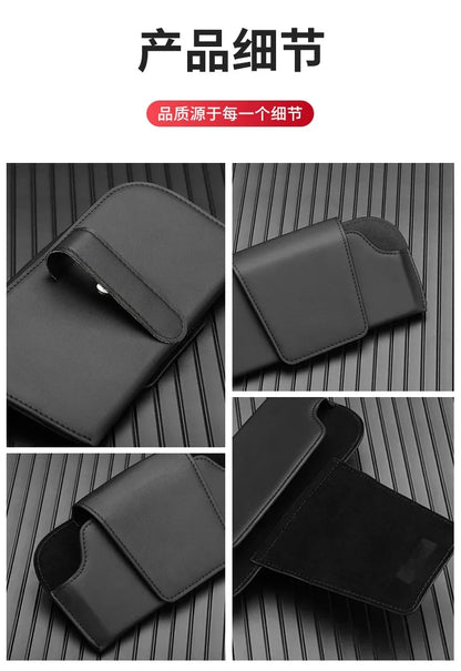 Cowhide Sun Visor Glasses Holder Premium Leather Wear-Resistant Sunglasses Protective Box Auto Eyeglasses Storage Case