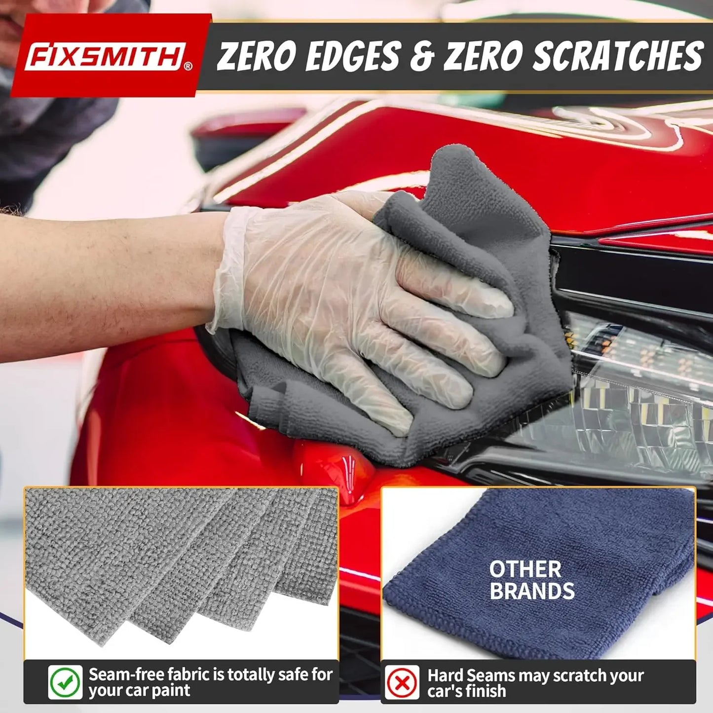 Reusable Thicken Microfiber Cleaning Cloths Lint Free Microfiber Cleaning Towel Cloths Cleaning Towels Absorbent for Car Window