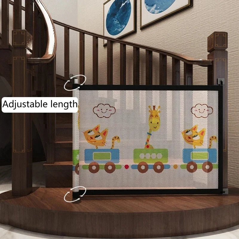 Pet Isolated Network Pet Dog Barrier Fences Stairs Gate New Folding Breathable Mesh Playpen For Dog Safety Fence Baby Gate Fence
