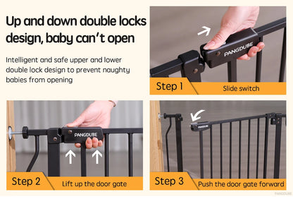 PANGDUBE Children's Safety Fence Baby Playpen Security Door for Pet Child Stair Barrier Baby Gate for Stairs Baby Safety Gate
