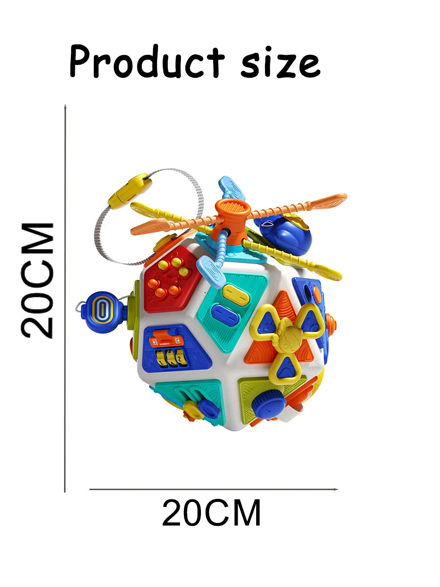 22-in-1 Baby Busy Board Activity Cube Toys Montessori Toy Educational Learning Sensory Travel Toys for Infant Christmas Gifts