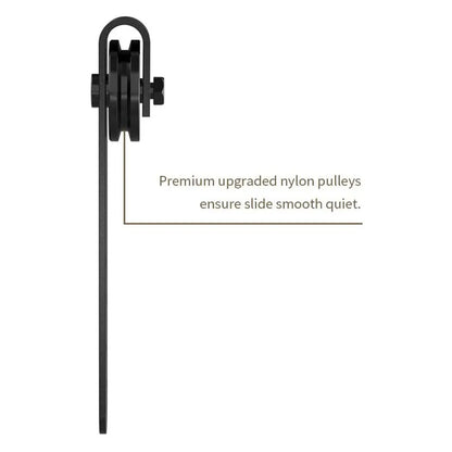 Heavy Duty Sturdy Sliding Barn Door Hardware Kit-Smoothly and Quietly-includes Detailed Installation Hardware Kits For Cabinet Doors Rail Set Smooth Silent Easy Installation