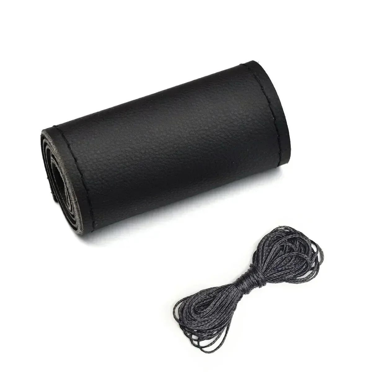 Car Steering Wheel Braid Cover Black Artificial Leather For Volkswagen VW Golf 7 Mk7 Touran Up New Polo Jetta Passat B8 Tiguan
