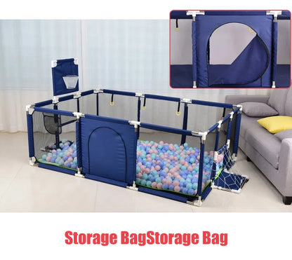 Playpens for Baby with Pull Rings Indoor Baby Playground Kids Balls Pool  Activity Fence Baby Games Park Child Safety Barrier
