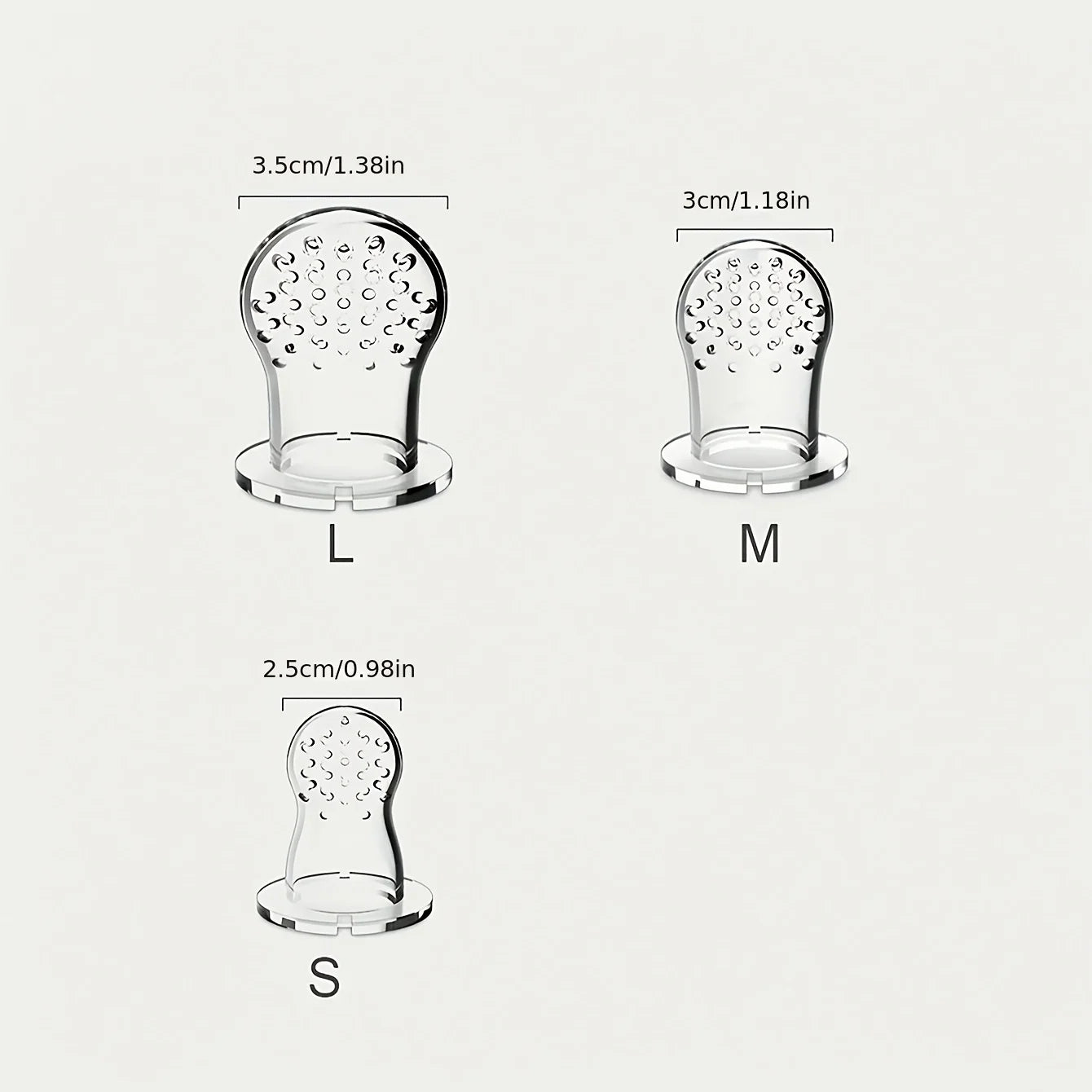 9pcs Baby Feeding Set: 1pc Silicone Squeeze Feeding Bottle With Spoon, 2pcs Fruit Feeder Pacifiers, 6pcs Mesh Pouches (2pcs S+2p