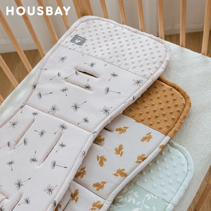 Stroller Cushion & Seat Belt Cover 2Pcs/Set Universal Baby Pram Seat Pad Soft Kids Pushchair Car Mat Stroller Accessories