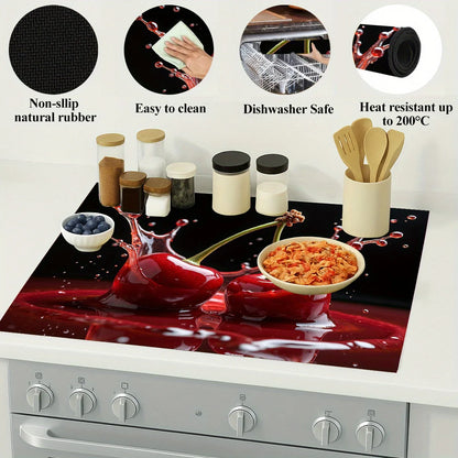 Fireproof Stove Top Covers for Electric Stove, Waterproof & Heat Resistant Mat for Glass Top, Stovetop Protector, Anti-Scratch