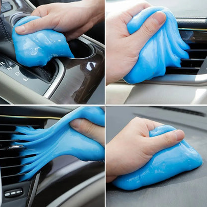 1pcs 70g Car Cleaning Pad Glue Car Cleaning Adhesive Multi Functional Dust Removal Soft Mud Reusable Cleaning Mud Random Color